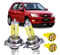 Comprar Kit Lâmpadas H4 Celta Iluminação Amarela 3000k Carro 12v