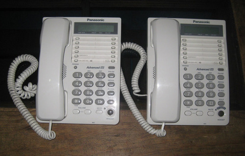 Set De 2 Teléfonos Con Altavoz Panasonic Kx-ts108 Pantalla 