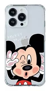 Case Funda Protector Mickey Mouse Transparente Para iPhone