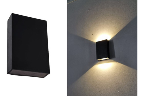 Kit 4 Arandela Led 6w De Parede Muro A Prova D'água 3000k