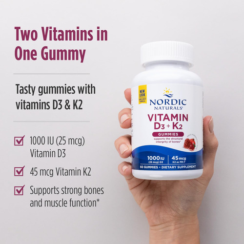 Suplemento Nordic Naturals Gomas De Vitamina D3 + K2 60 Unid