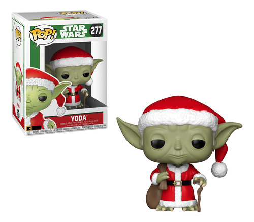 Funko Pop Star Wars: Vacaciones - Santa Yoda