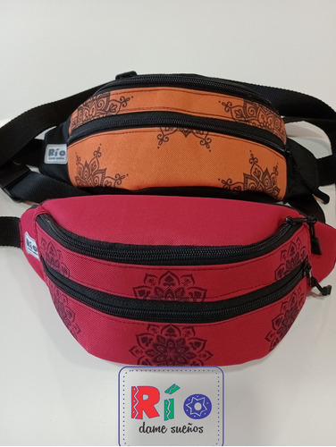 Imagen 3 de 7 de Riñoneras Rígidas Únicas Estampas Bici, Mándalas, Kayak.