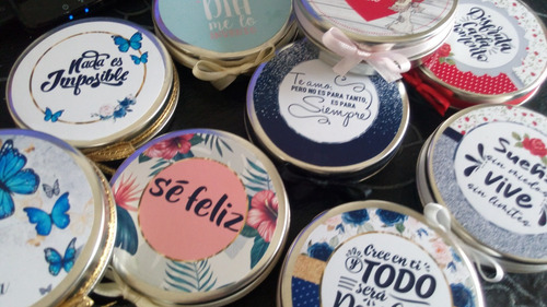 Souvenirs Set En Lata + Jabón +toalla + Crema Frases X 10