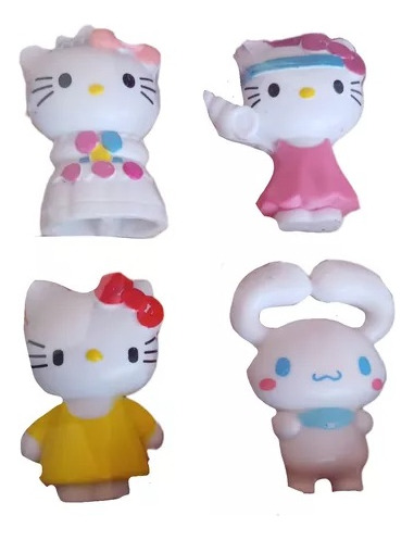 12 Figuras Coleccionables Hello Kitty Kuromi Melody Blister