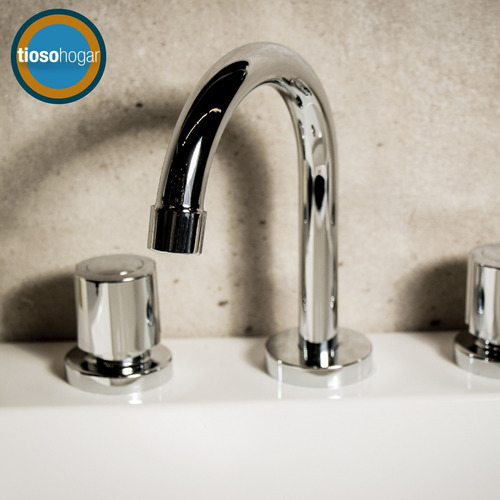 Imagen 4 de 9 de Combo Baño Vanitory Griferia Espejo Bacha 50 Kit