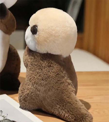Peluche Nutria Marina Chungungo Muñeco Animal Muy Suave Marrón