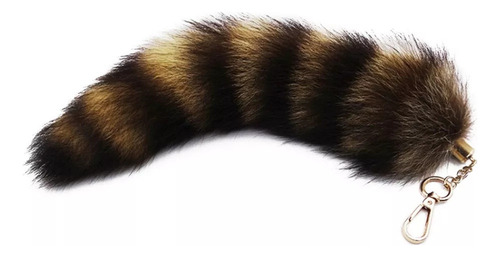 Zt Llavero Con Forma De Cola De Zorro Y Mapache