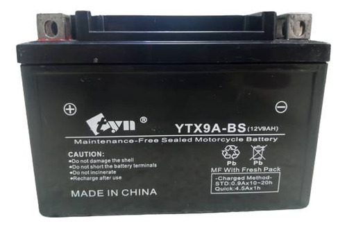 Batería Tyn Ytx9-bs Xt600 Dr650 Vt600 Cbr Rk6 Loncin Rover