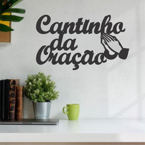 Placa Decorativa Cantinho Da Oração Aplique Mdf