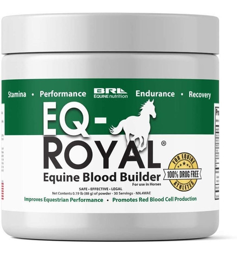 Eq-royal Natural Equine Blood Builder. Drug-free Equine Supp
