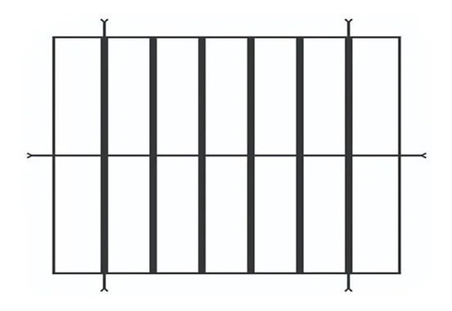 Reja 80x40 Cm Hierro 12 !!