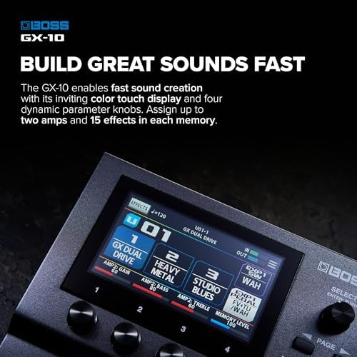 Boss Gx-10 Guitar Effects Processor Com Pedais De Vários Mod