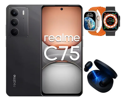 Smartphone Realme C75 - 256gb, 8gb Ram Dual Sim 2025 Preto