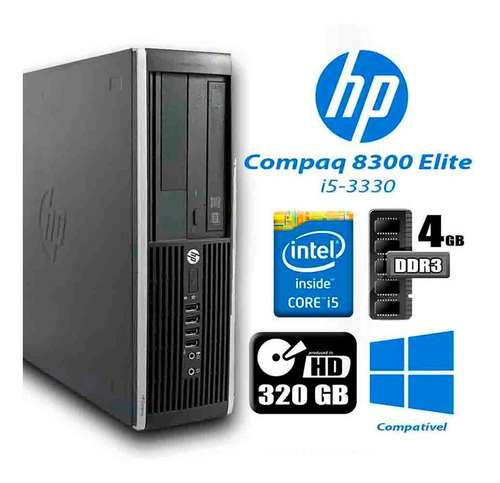 Imagem 1 de 3 de Desktop Hp 8300 Core I5-3330 + Monitor 19' + Teclado E Mouse