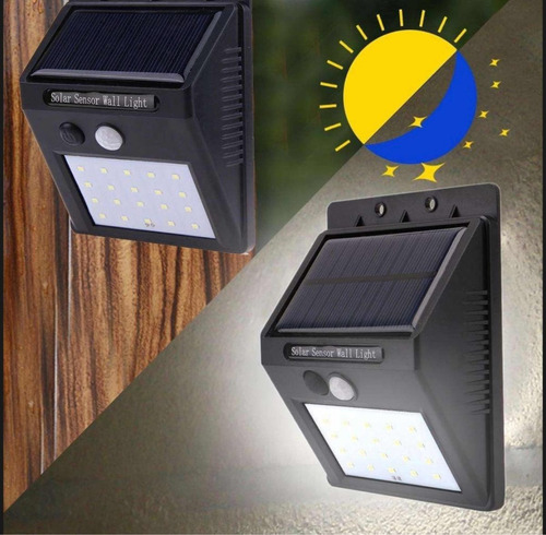 Lámpara Solar Led 4 Pack Sensor De Movimiento 25 Led!!!!!!