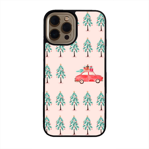 Funda Celular Navidad Navideña Arboles Pinos Auto Carro