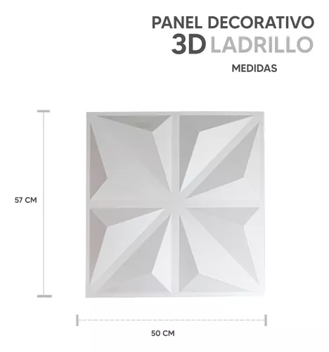 Panel 3d Pvc Decorativo Pared 50 X 50 Cm Simetrix D017 1m2