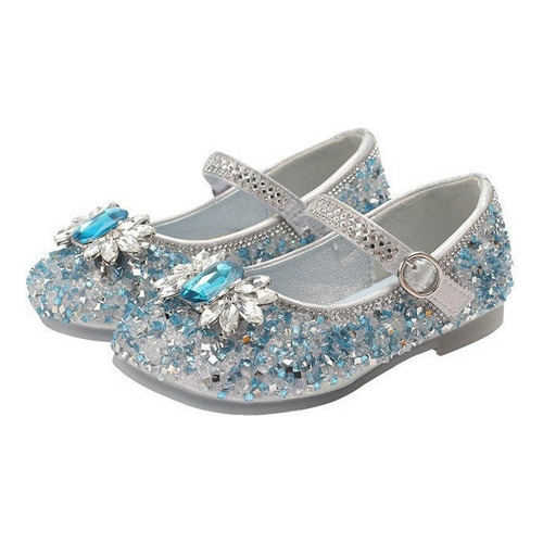 Zapatilla De Cristal Rendimiento Infantil Princesa Elsa Moda