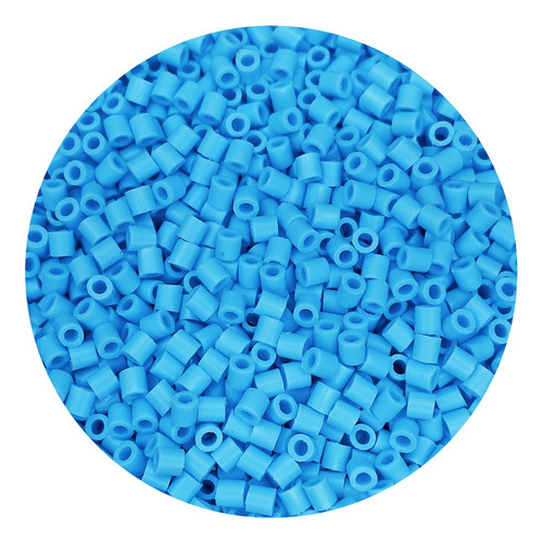 1kilo Hama Beads 5mm Color A , 18000beads Aprox Color Azul Claro2 Diámetro 5 Mm