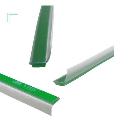 Kit 4m Perfil Siliconado Veda Água Chuveiro Box De Banheiro Cor Não Aplica