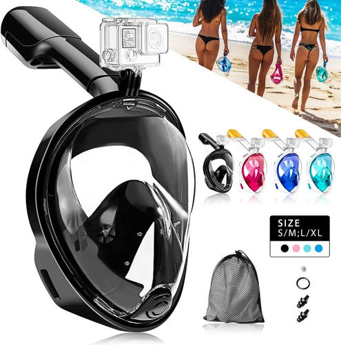 Mascara Snorkel Ninja Adaptador Accesorio Gopro Eken Playa