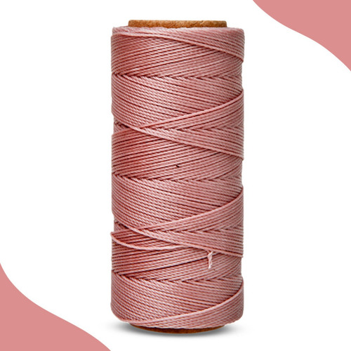 Cordão Encerado 1mm - Fio Cordone - 100m - Diversas Cores Cor 135 - Rose