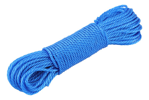 Cuerda De Nailon Azul De 20 M, Tendedero Para Jardín Y Acamp
