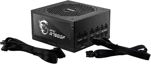 Fuente De Poder Msi 750w Mpg 80+ Gold - Totalmente Modular