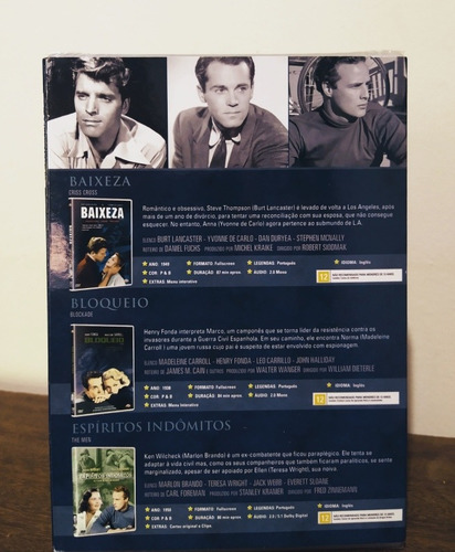 Box Ícones Do Cinema Marlon Brando, Lancaster & Ford 3 Dvds