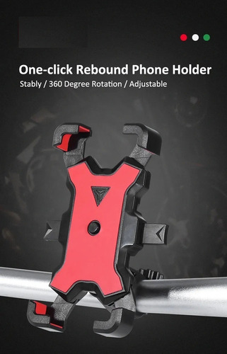 Imagen 10 de 10 de Soporte Porta Celular Motocicleta Bicicleta Base Smartphone