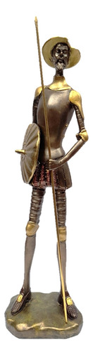 Quijote De La Mancha Figura Decorativa En Resina 32 Cms Alto
