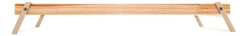 Bandeja Retangular Wolff Craft Teca Champanhe 41cm