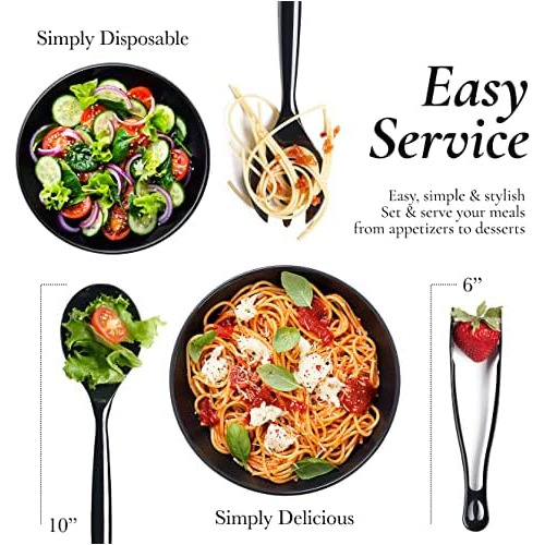 Utensilios De Servicio De Plástico Desechables