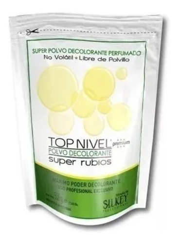 Polvo Decolorante Silkey Top Nivel Super Rubios X 500 Gr