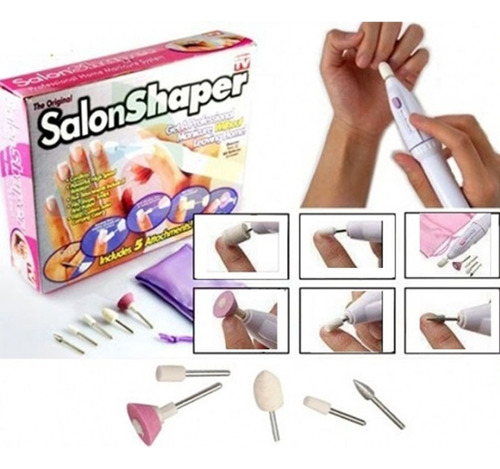 Set Mini Torno Portatil Manicuria Pedicuria Lima Uñas A Pila