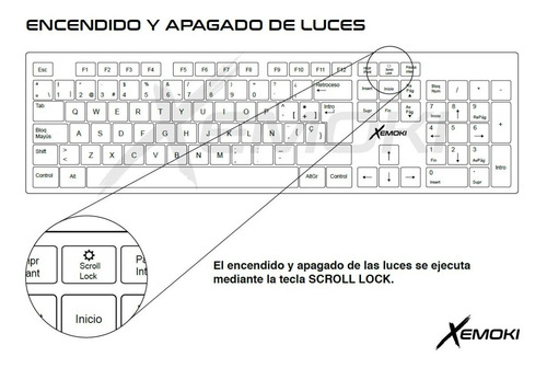 Imagen 8 de 9 de Teclado Gamer Simil Mecanico Usb Retroiluminado Pc