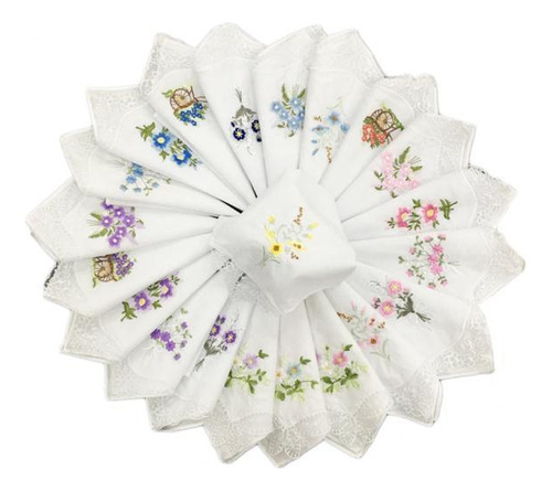 3 X 12set S De Florales De Bolsillo Toallas De S