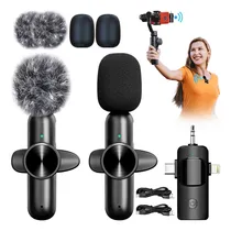 Comprar Kit De 7 Micrófono Inalámbrico Lavalier Para iPhone,type-c Y 3.5mm Altavoces U Otros Equipos,microfono Solapa Con Clip, Mini Micrófono Para Celulares Profesional Para Video Vlog, Youtube, Tiktok