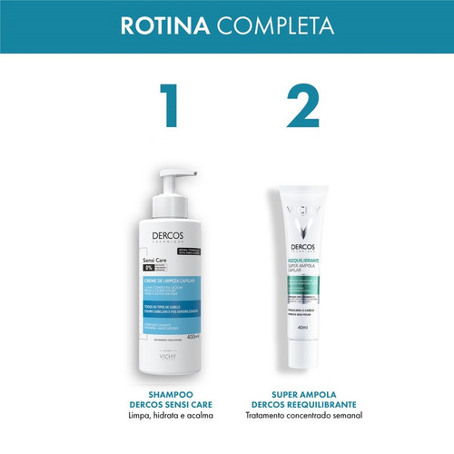 Imagem 7 de 7 de Creme De Limpeza Calmante Dercos Sensi Care 400ml Vichy