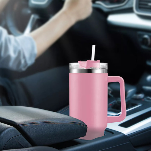 - Taza Térmica De 40 Oz, Color Rosa