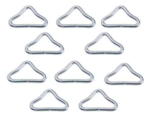 50 Anillos En V De Hebilla Triangular De Metal Para