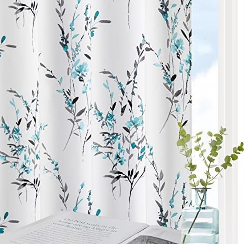 Mysky Home Cortinas Florales De 84 Pulgadas De Largo Para Sa