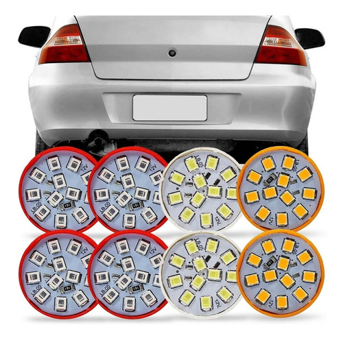 Kit 8 Lampada Led Para Lanterna Prisma 2006 07 08 09 A 2012