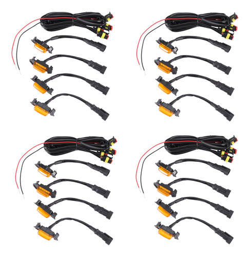 Juego De 16 Luces Led Ámbar Para Parrilla 2016-2018