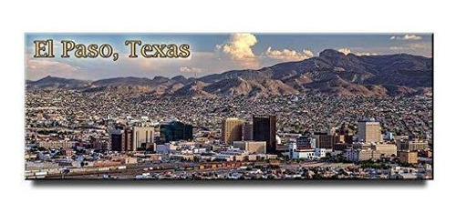 Imán Panorámico Para Nevera De El Paso, Recuerdo De Viaje De