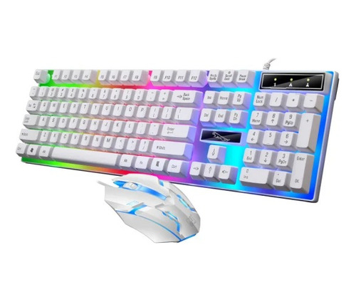 Combo Teclado Y Mouse Gamer Luminoso Usb Pc Laptop