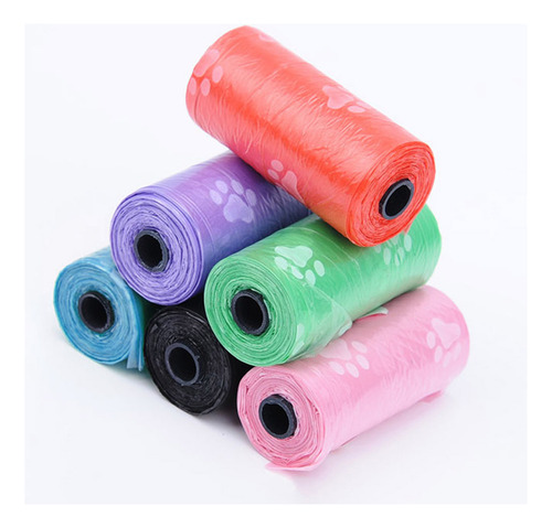 Bolsas De Basura Para Mascotas: 15 Unidades/rollo Para Limpi