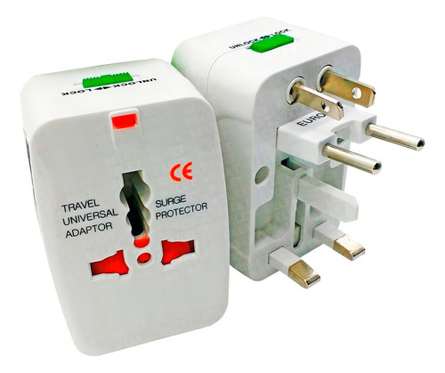 Adaptador de enchufe compatible con viajes a Argentina, Chile y Colombia