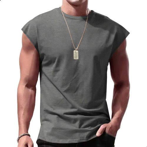 Camiseta Deportiva Masculina Hombre Sin Mangas Gym Polera